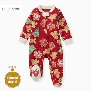Burt's Bees Baby Festive Red Gingerbread One Piece